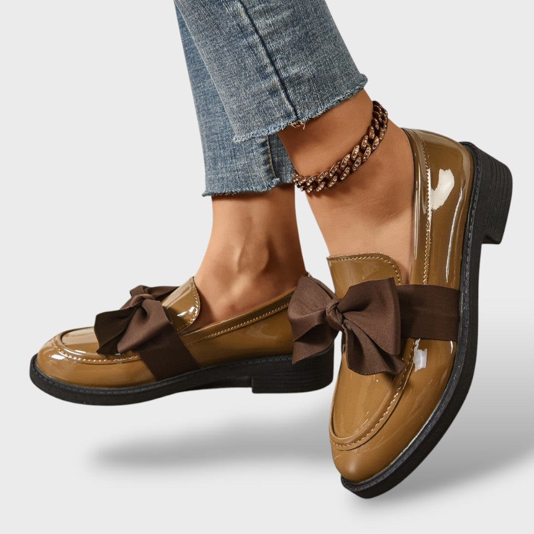 Mocasines Ortopédicas Charol Lazo Penny Loafer