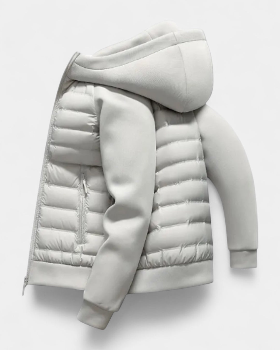 Chaqueta softshell acolchada con capucha