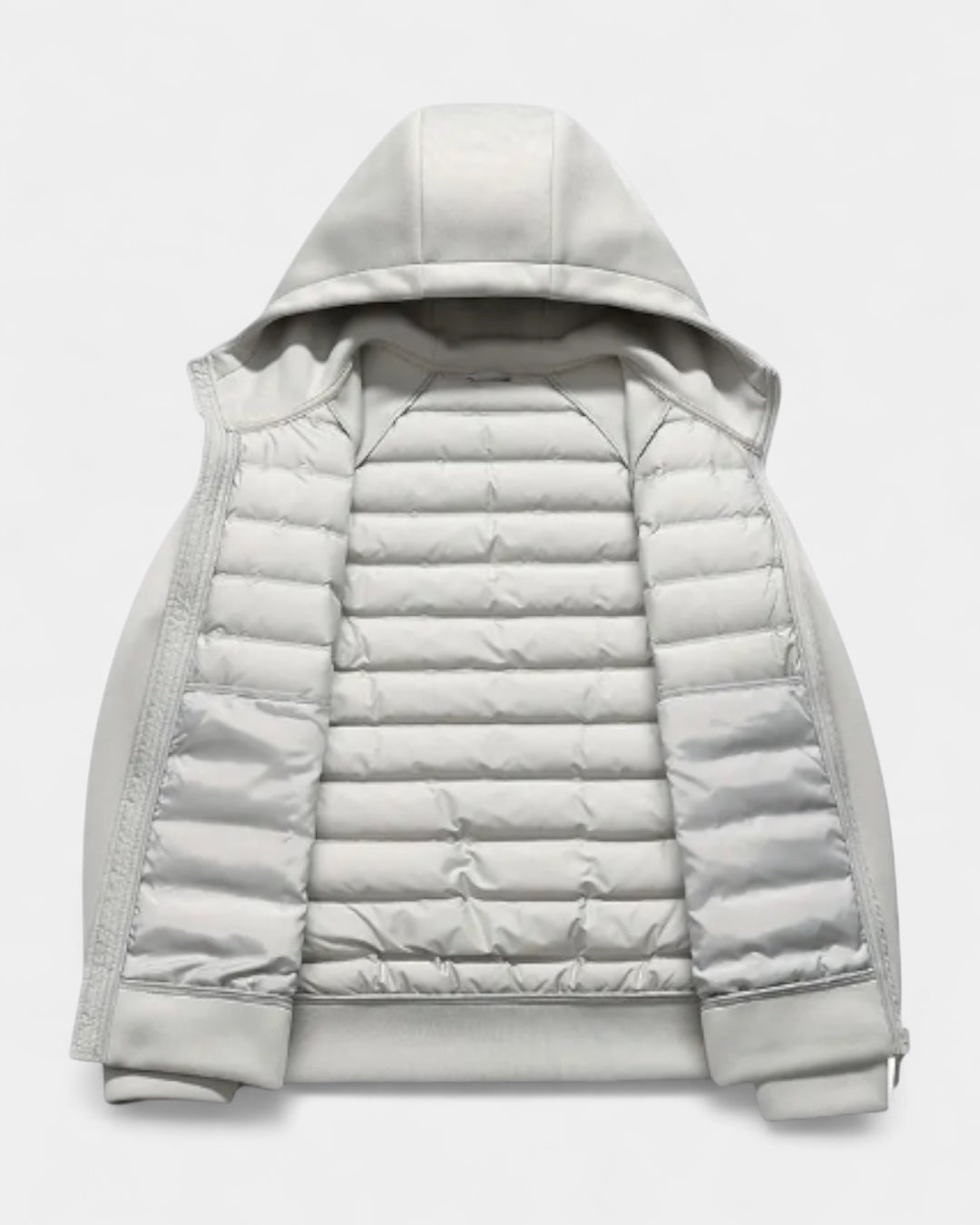 Chaqueta softshell acolchada con capucha