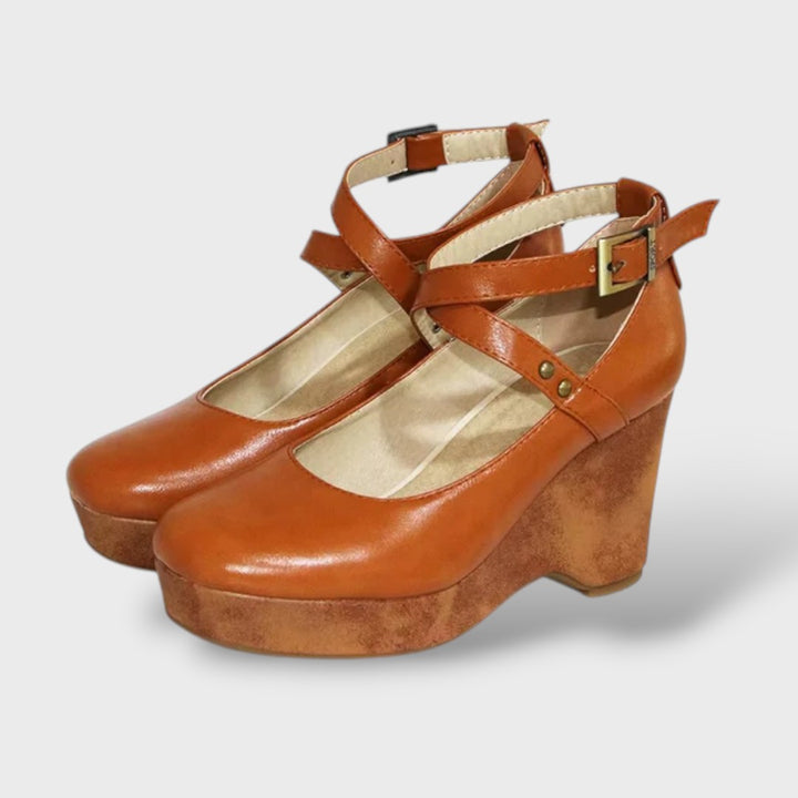 Sandalias tacón plataforma Mary Jane