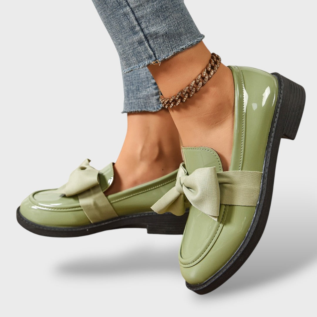 Mocasines Ortopédicas Charol Lazo Penny Loafer