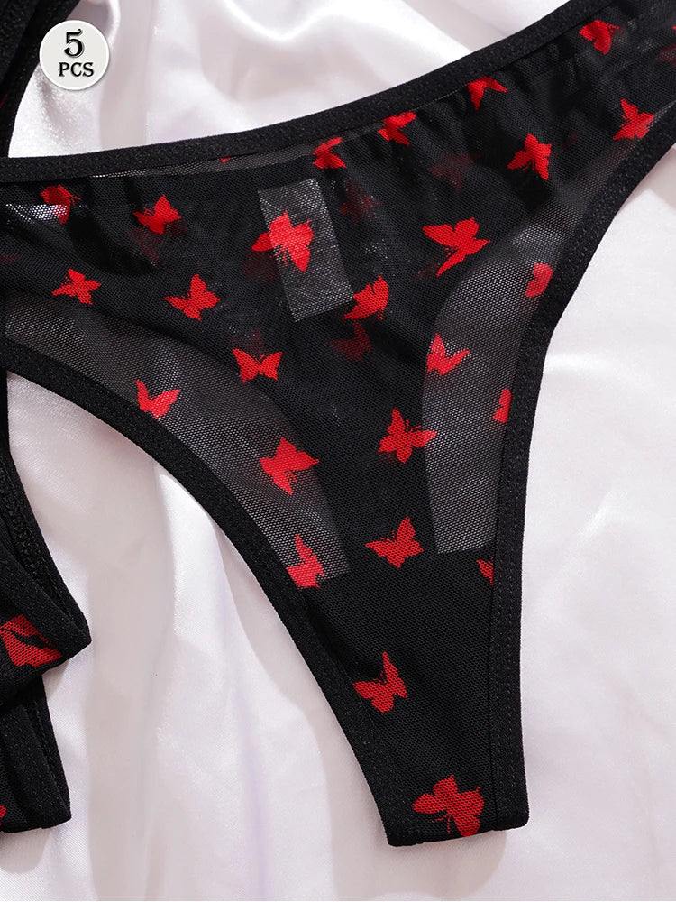 Pack 5 Tangas Estampado Romántico