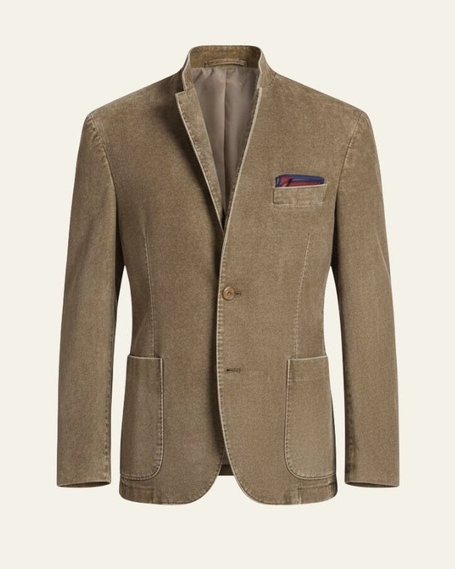 Blazer de algodón corte relajado