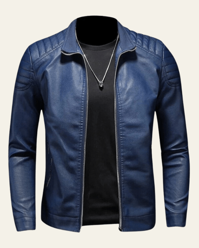 Chaqueta Biker de Piel Sintética