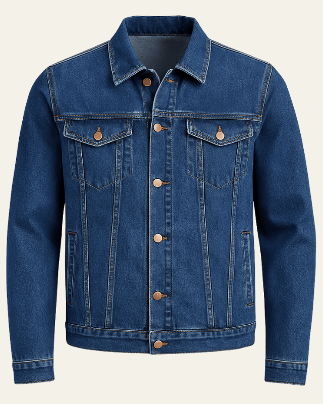 Cazadora Denim Masculina Estructurada