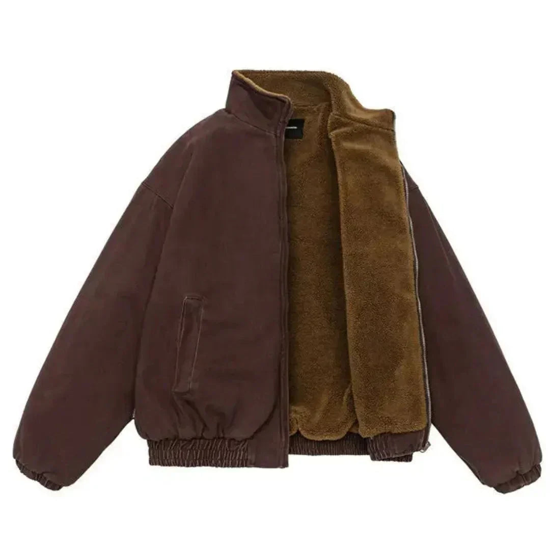 Chaqueta Forrada De Borreguito Invernal
