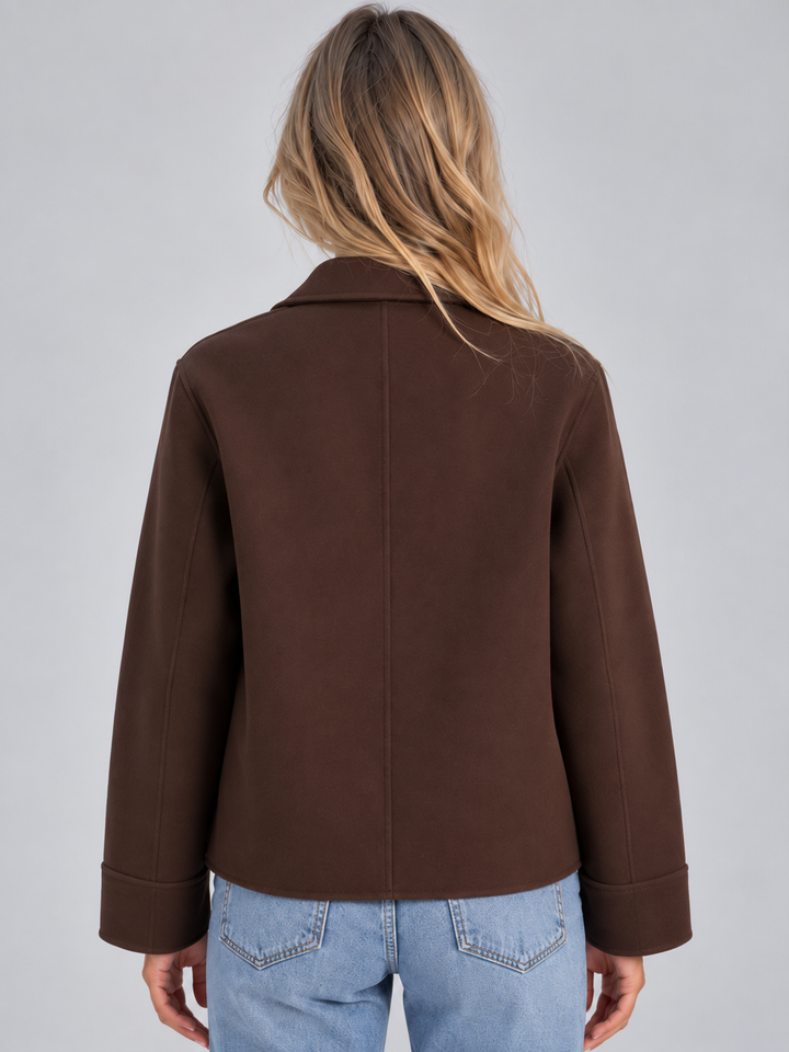 Chaqueta camisera con bolsillos mujer