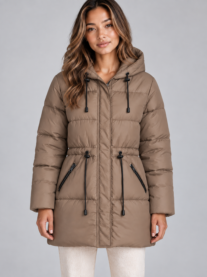 Chaqueta Acolchada con Capucha Ajustable