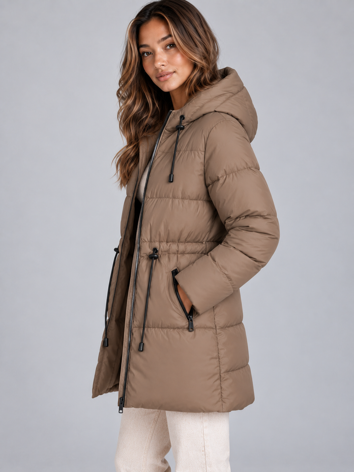 Chaqueta Acolchada con Capucha Ajustable