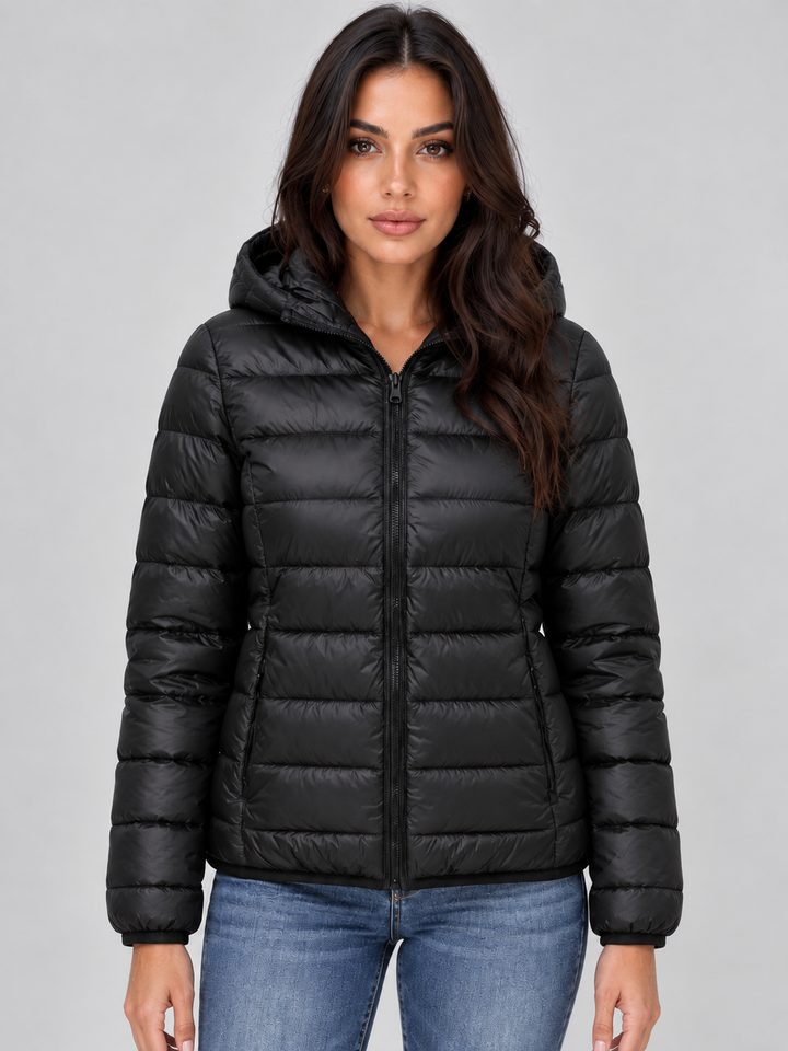Chaqueta Acolchada Ligera con Capucha