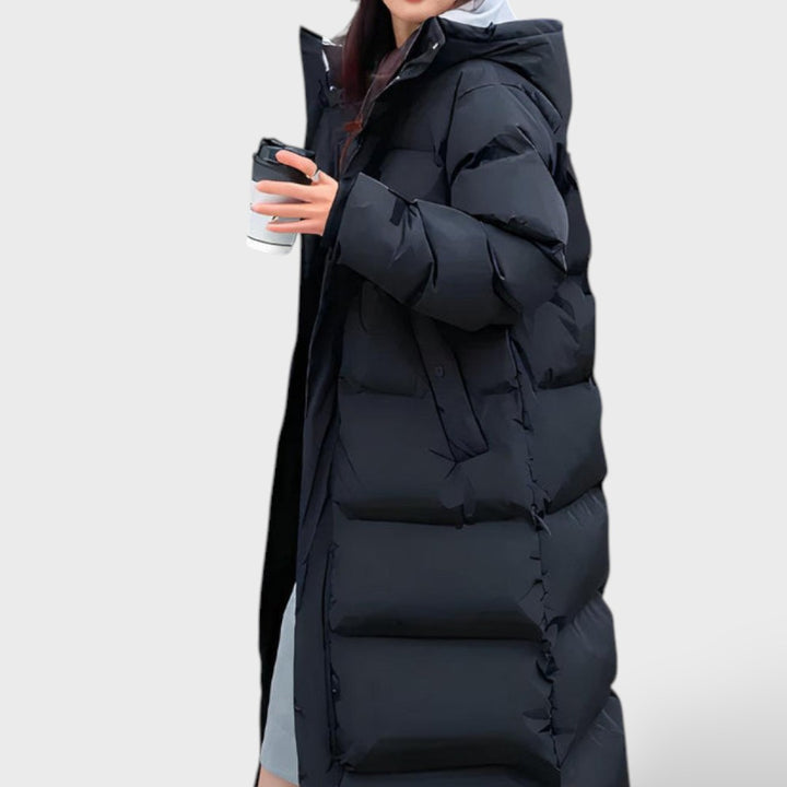 Abrigo Largo Impermeable de Invierno para Mujer