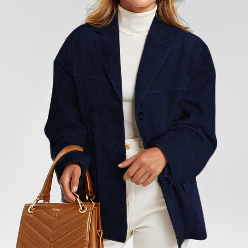 Blazer de piel efecto ante