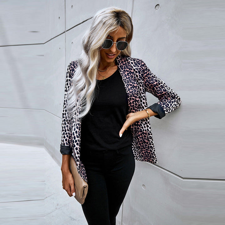Blazer estampado de corte amplio