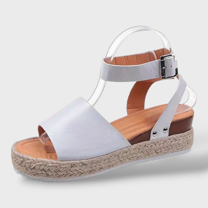 Sandalias Plataforma Mujer con Correa