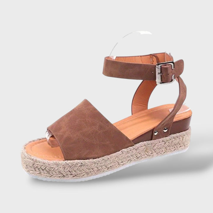 Sandalias Plataforma Mujer con Correa