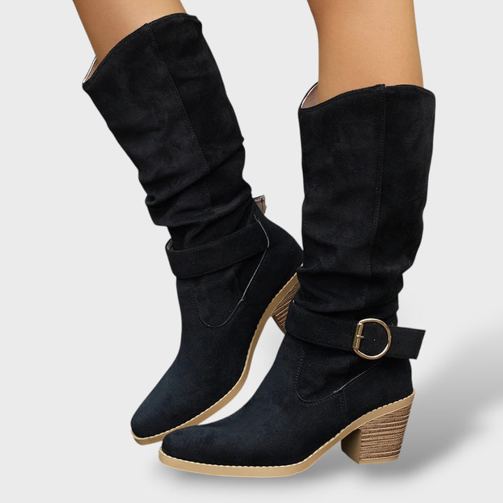 Botas Cowboy Mujer Ante