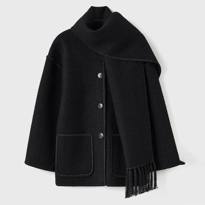 Chaqueta Invernal con Cuello de Chal