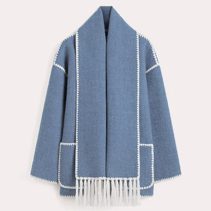 Chaqueta Invernal con Cuello de Chal