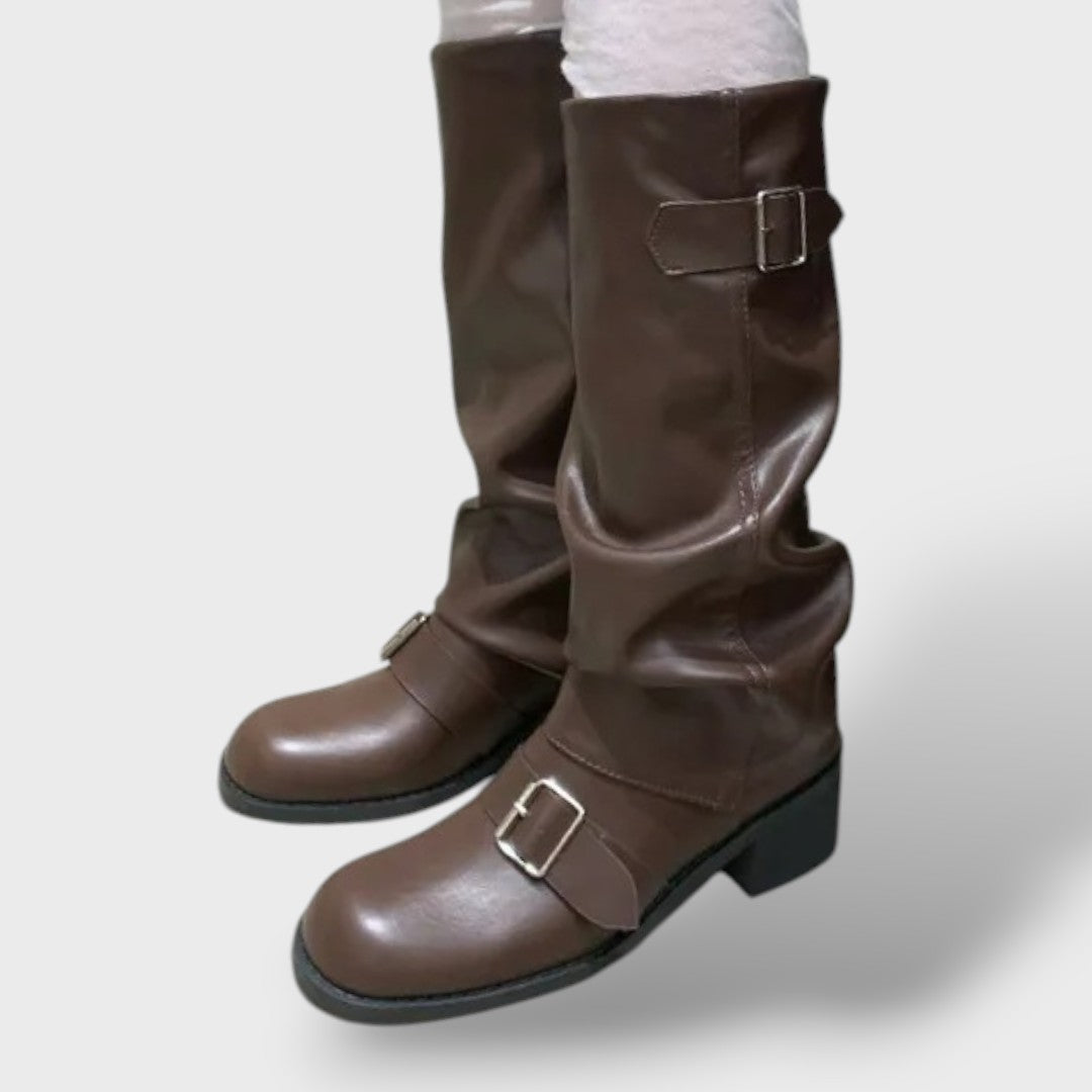 Botas altas punk mujer con plataforma