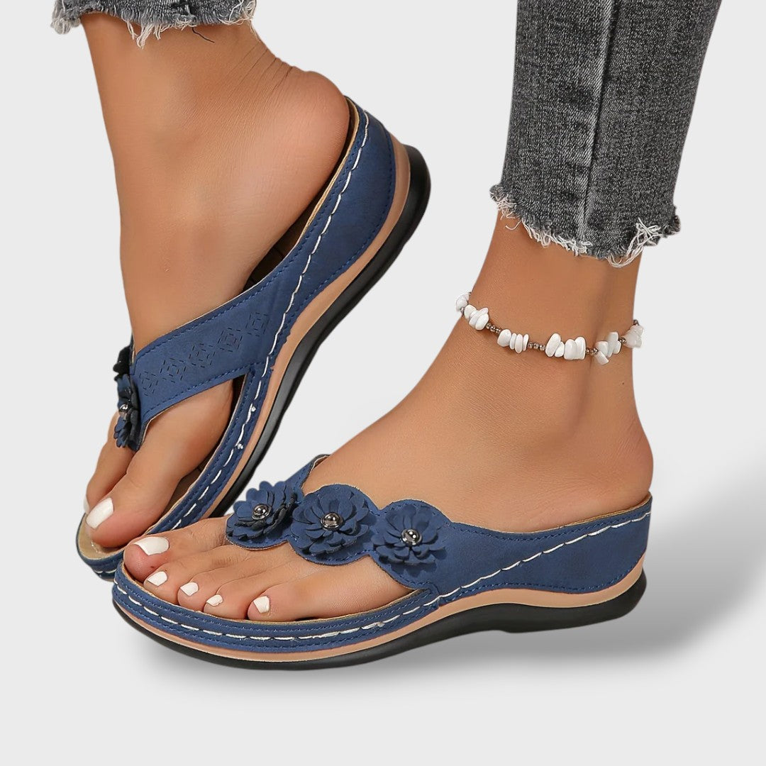 Sandalias ortopédicas slip-on mujer