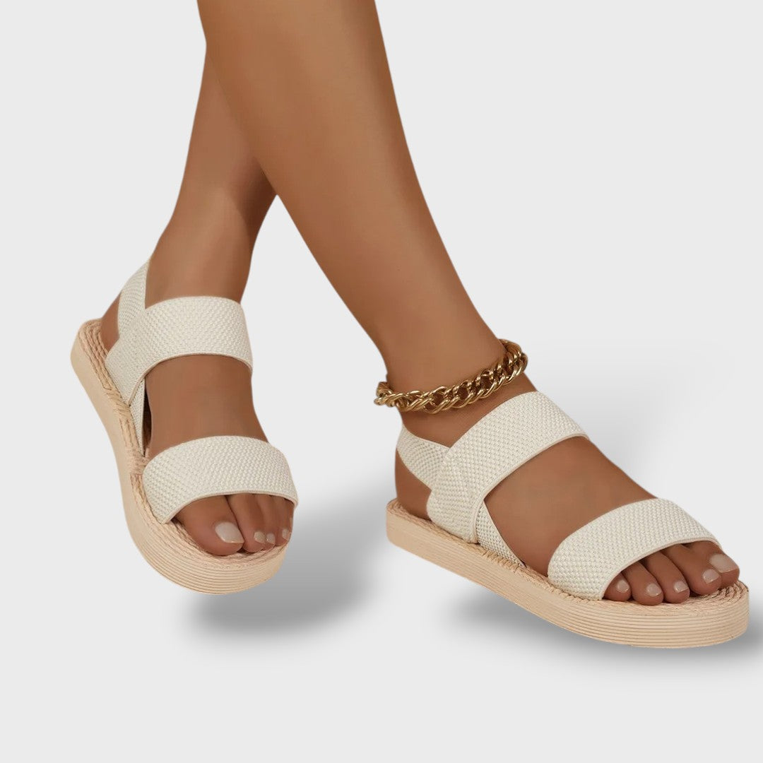 Sandalias Gladiadora Plataforma Tiras Cruzadas Mujer