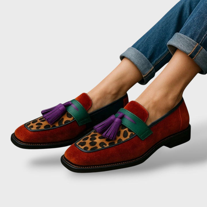 Mocasines Femeninos Multicolores Elegantes