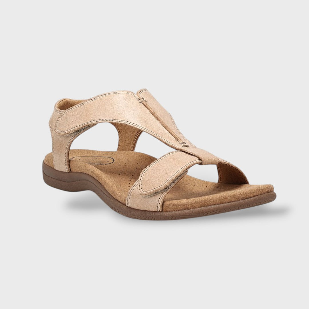 Sandalias ortopédicas piel vegana mujer