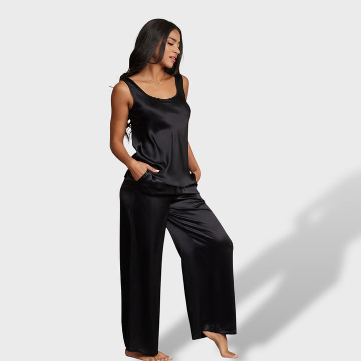 Clara™ | Pijama pierna ancha mujer
