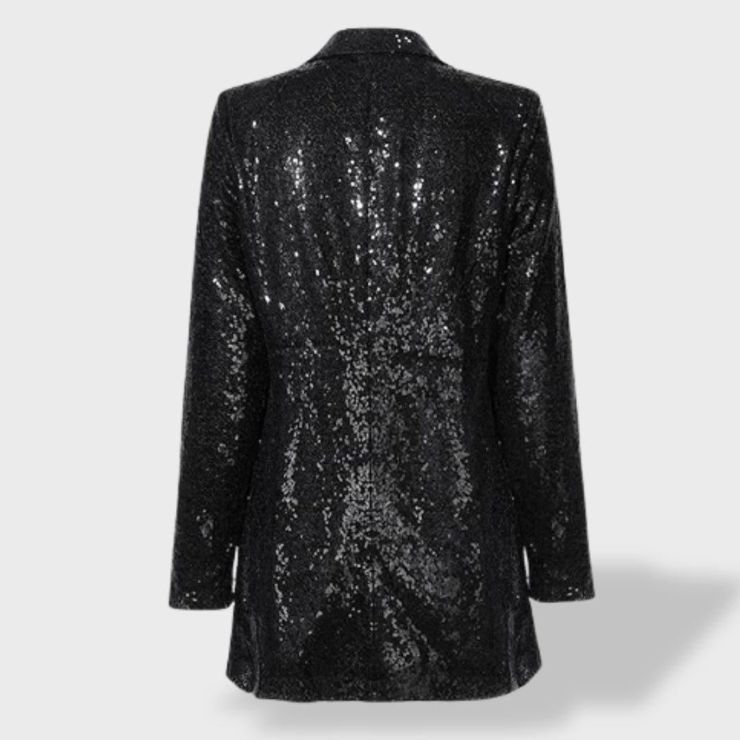Lucía™ | Blazer de lentejuelas para mujer con frente abierta