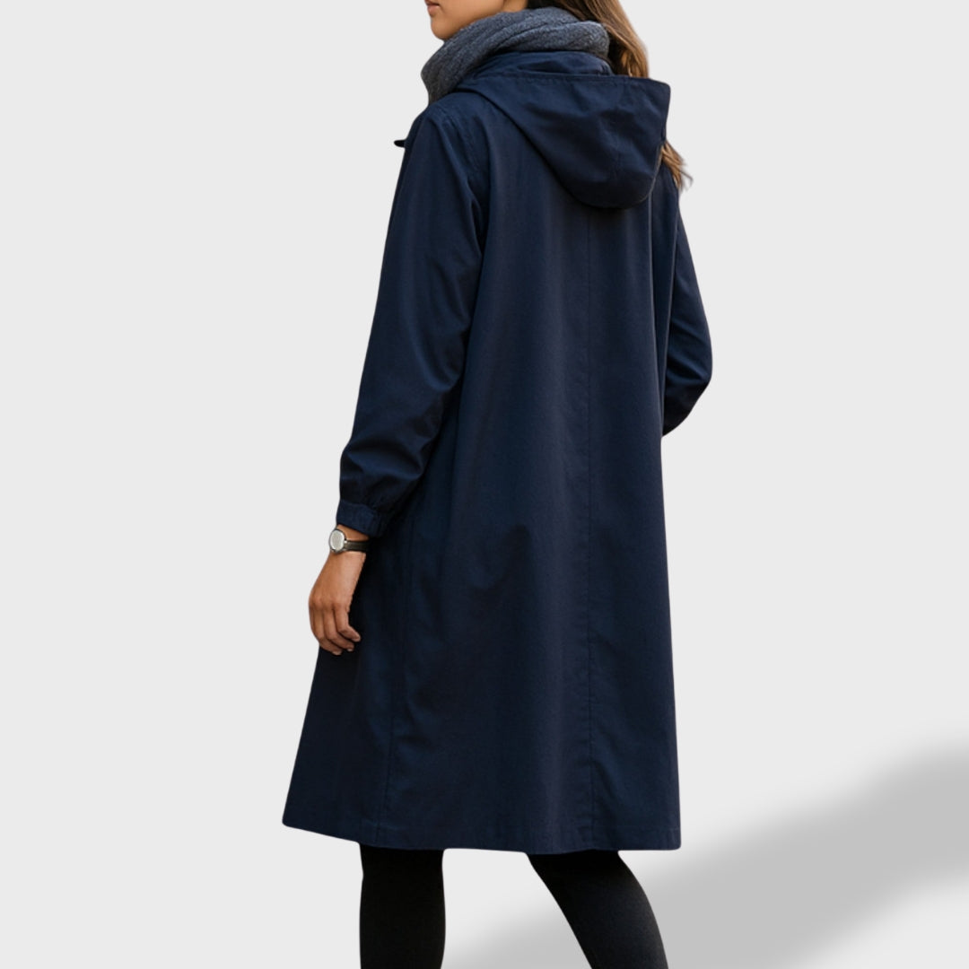 Isabela™ | Gabardina con Capucha Impermeable y Corte Atemporal