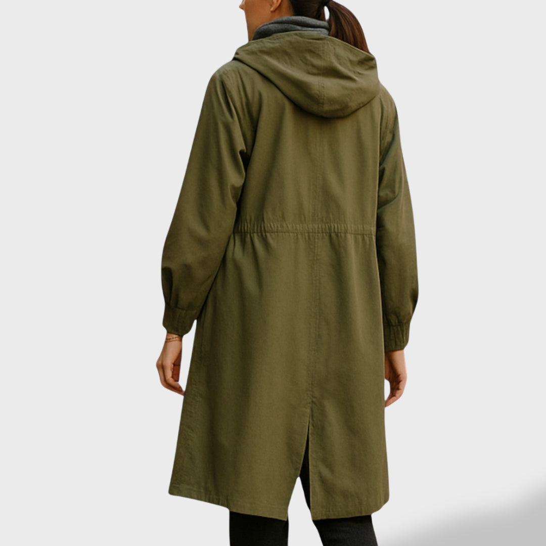 Isabela™ | Gabardina con Capucha Impermeable y Corte Atemporal