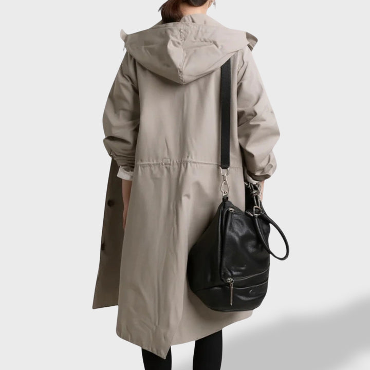 Isabela™ | Gabardina con Capucha Impermeable y Corte Atemporal