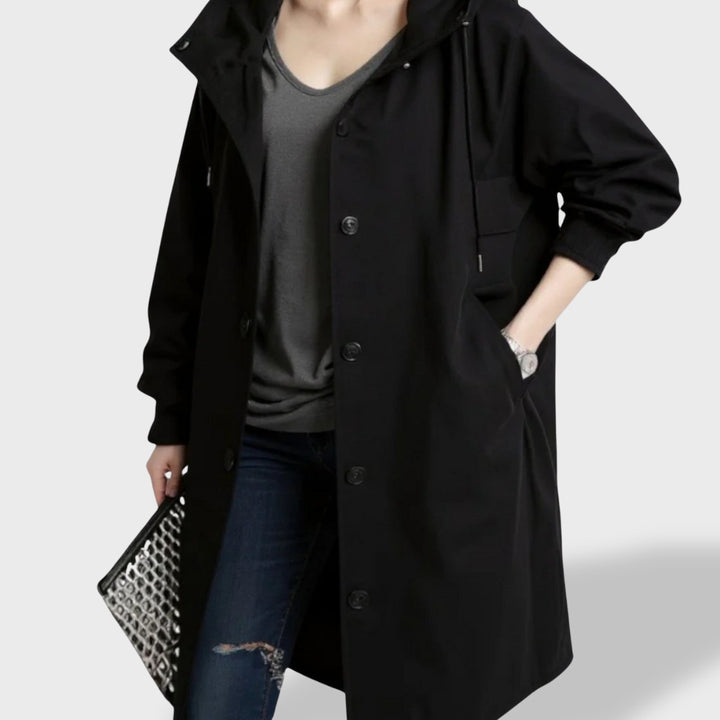 Isabela™ | Gabardina con Capucha Impermeable y Corte Atemporal
