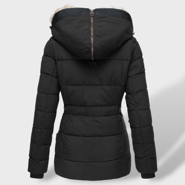 Chaqueta femenina acolchada de plumas