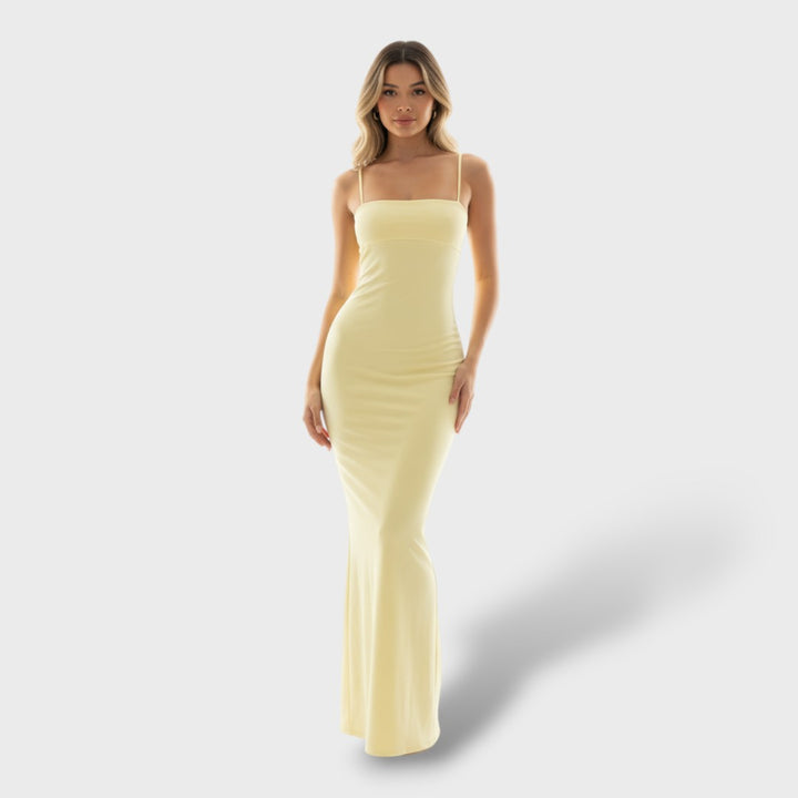 Vestido maxi bodycon sin espalda