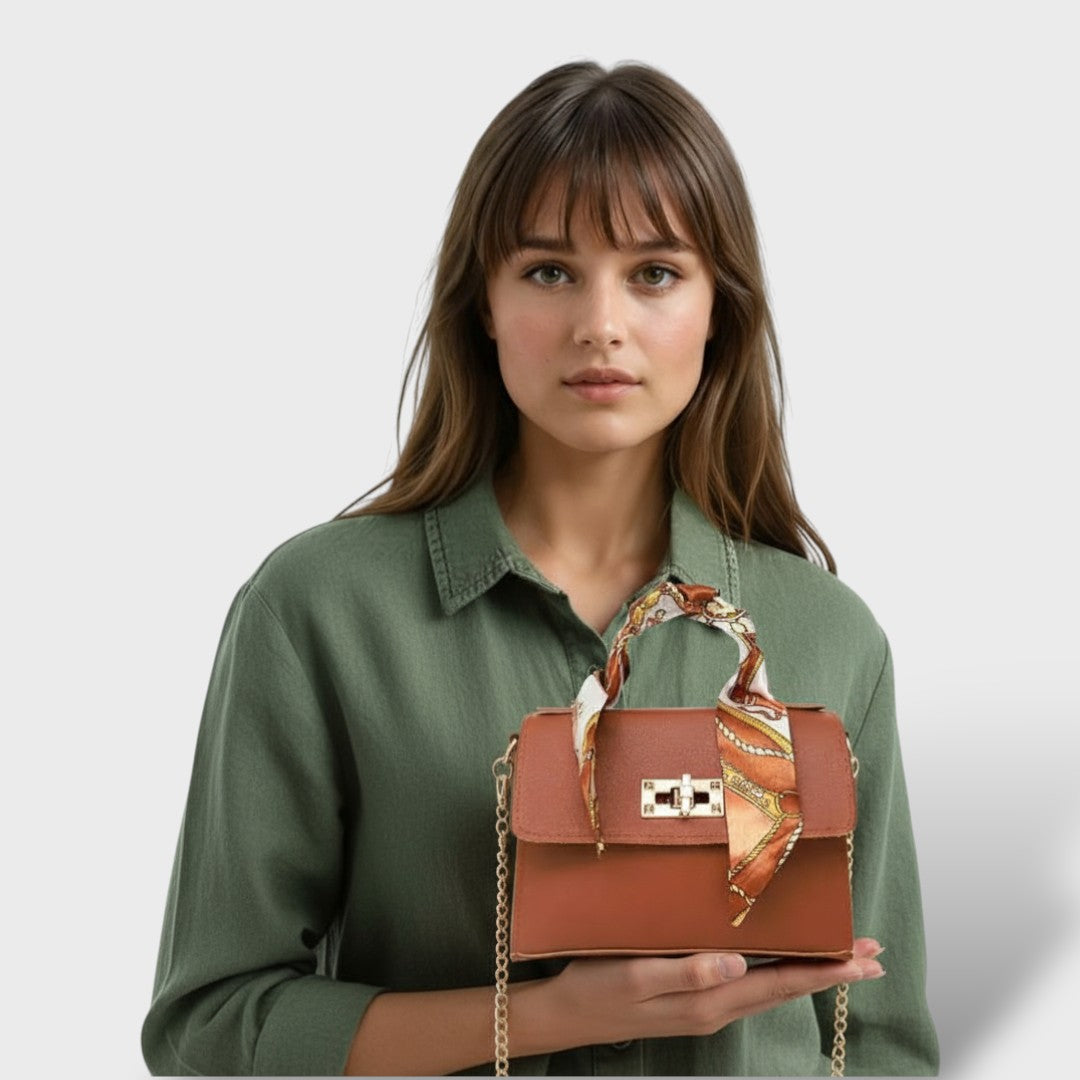 Elegante bolso de cuero para damas