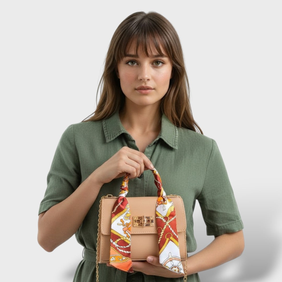 Elegante bolso de cuero para damas