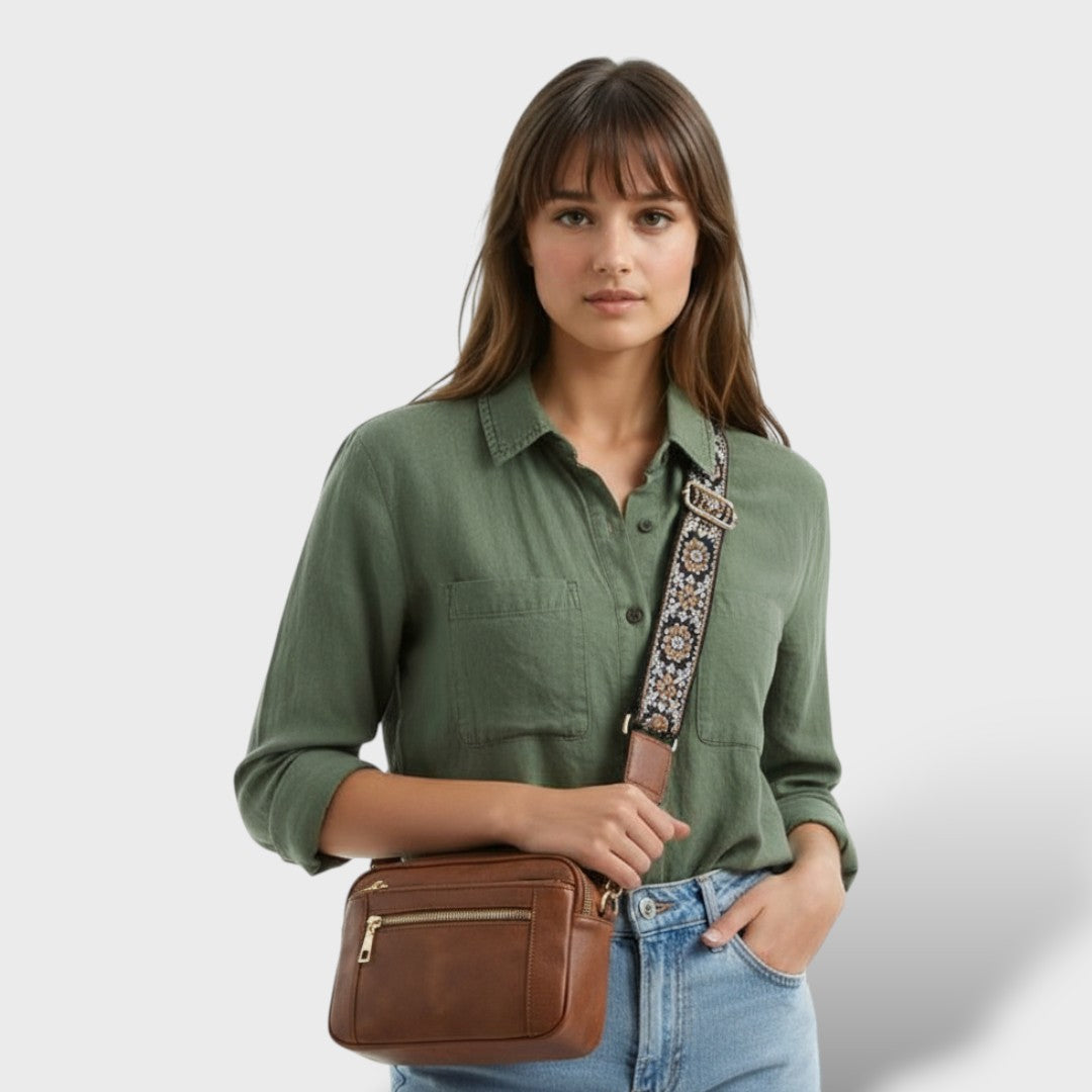 Bolso de Hombro Elegante de Cuero Sintético Moon