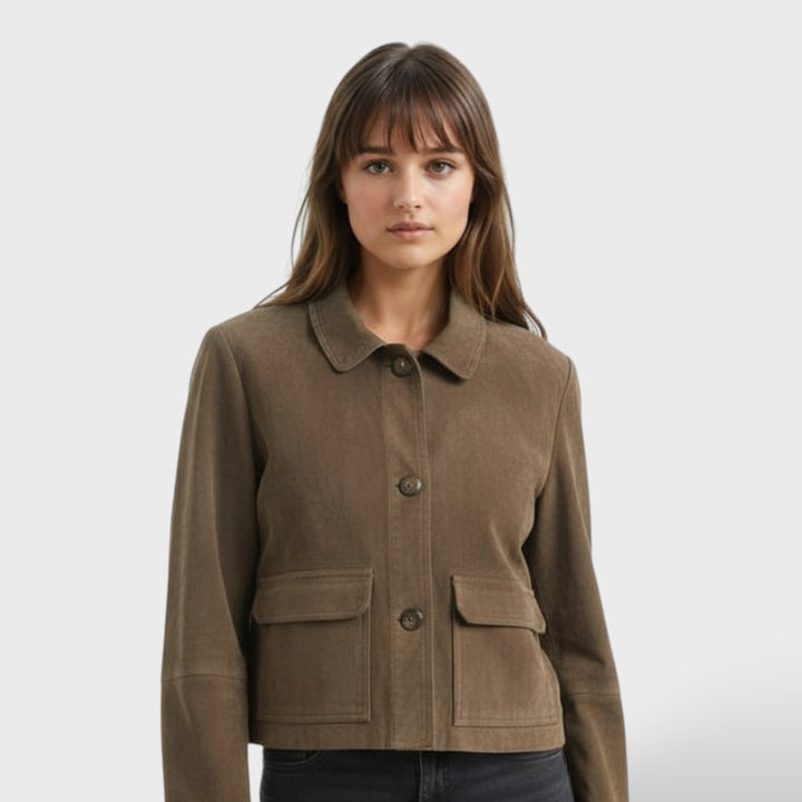 Chaqueta Vintage Mujer de Ante Otoño