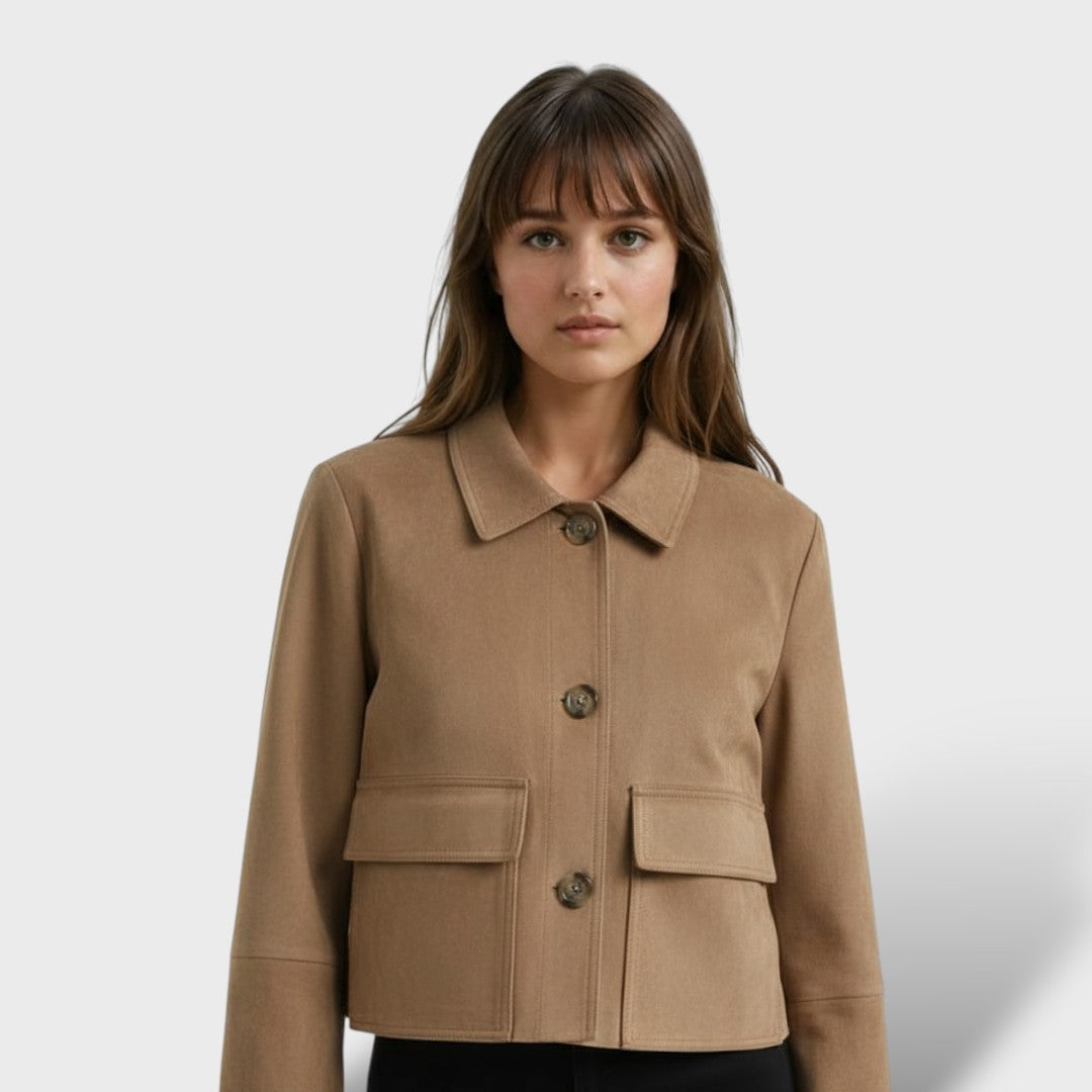 Chaqueta Vintage Mujer de Ante Otoño