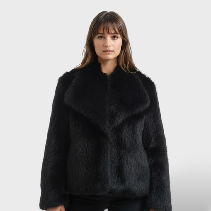 Chaqueta de Pelo Sintético de Lujo para Mujer