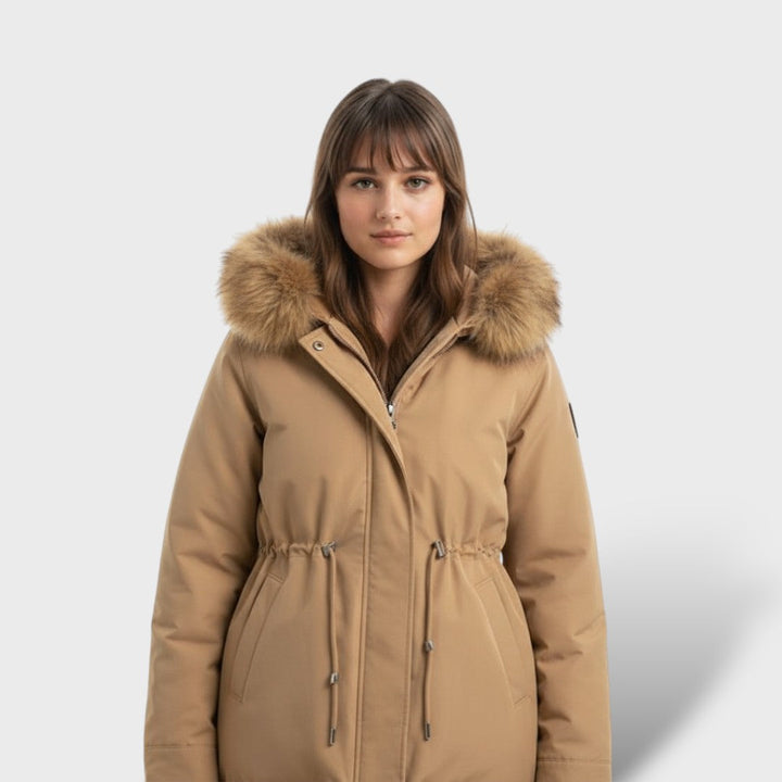 Parka de Invierno con Capucha para Mujer