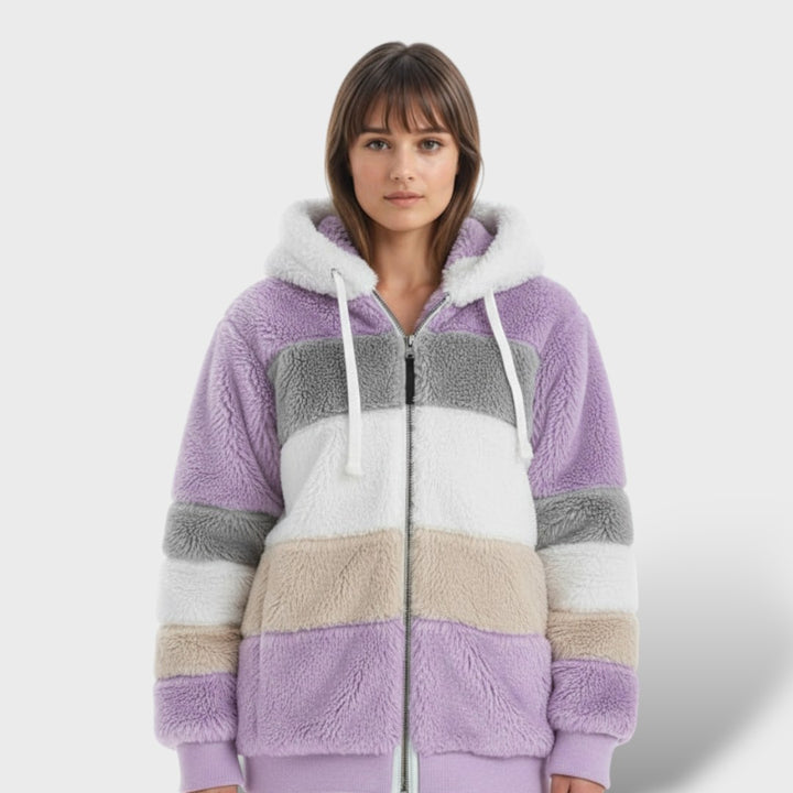 Chaqueta de Invierno con Capucha y Cremallera para Mujer