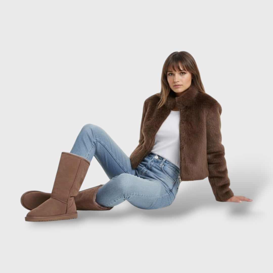 Botas de invierno forradas de piel mujer