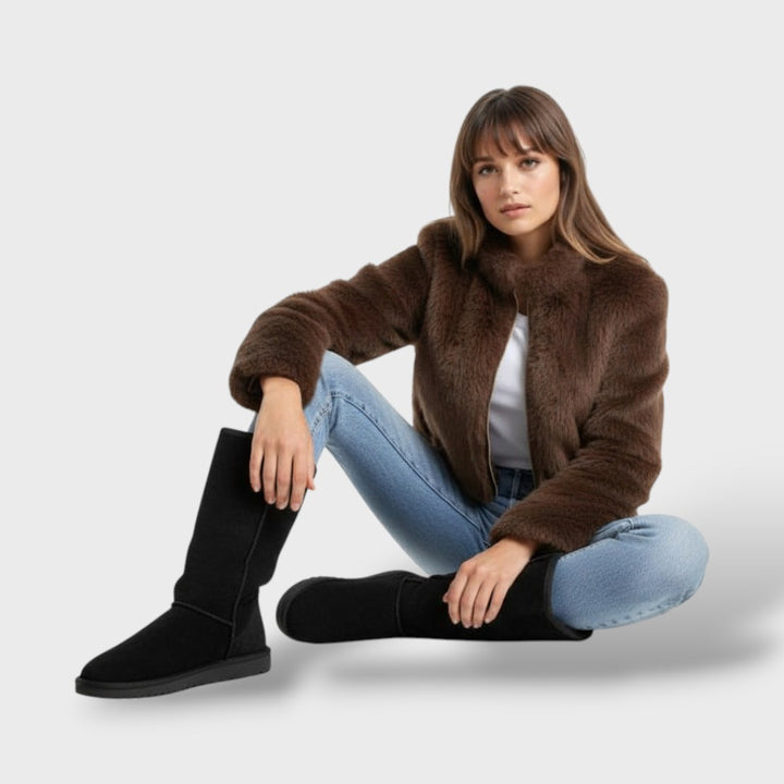 Botas de invierno forradas de piel mujer