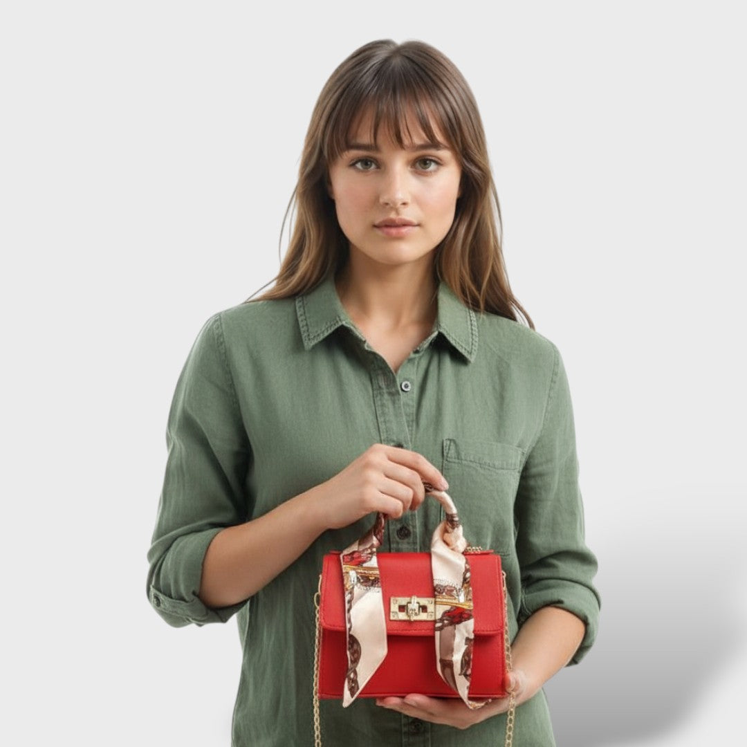 Elegante bolso de cuero para damas