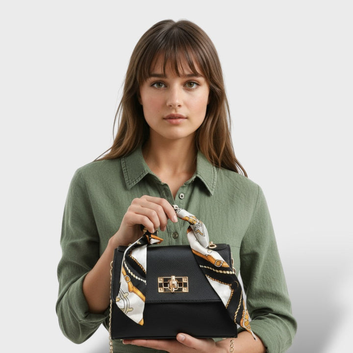 Elegante bolso de cuero para damas