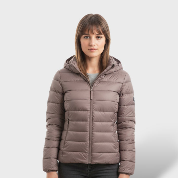 Chaqueta Acolchada Ligera de Plumas Mujer
