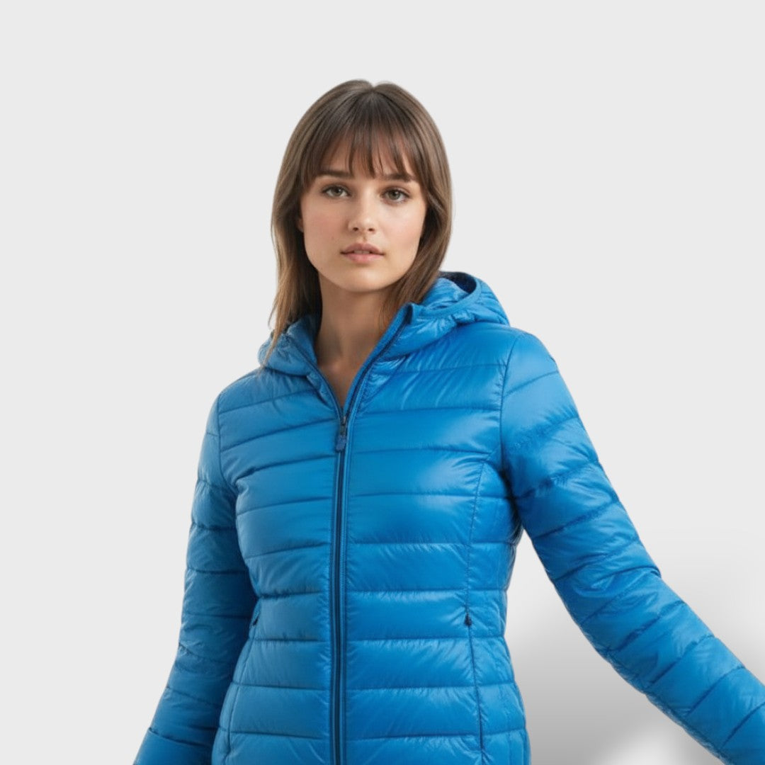 Chaqueta Acolchada Ligera de Plumas Mujer