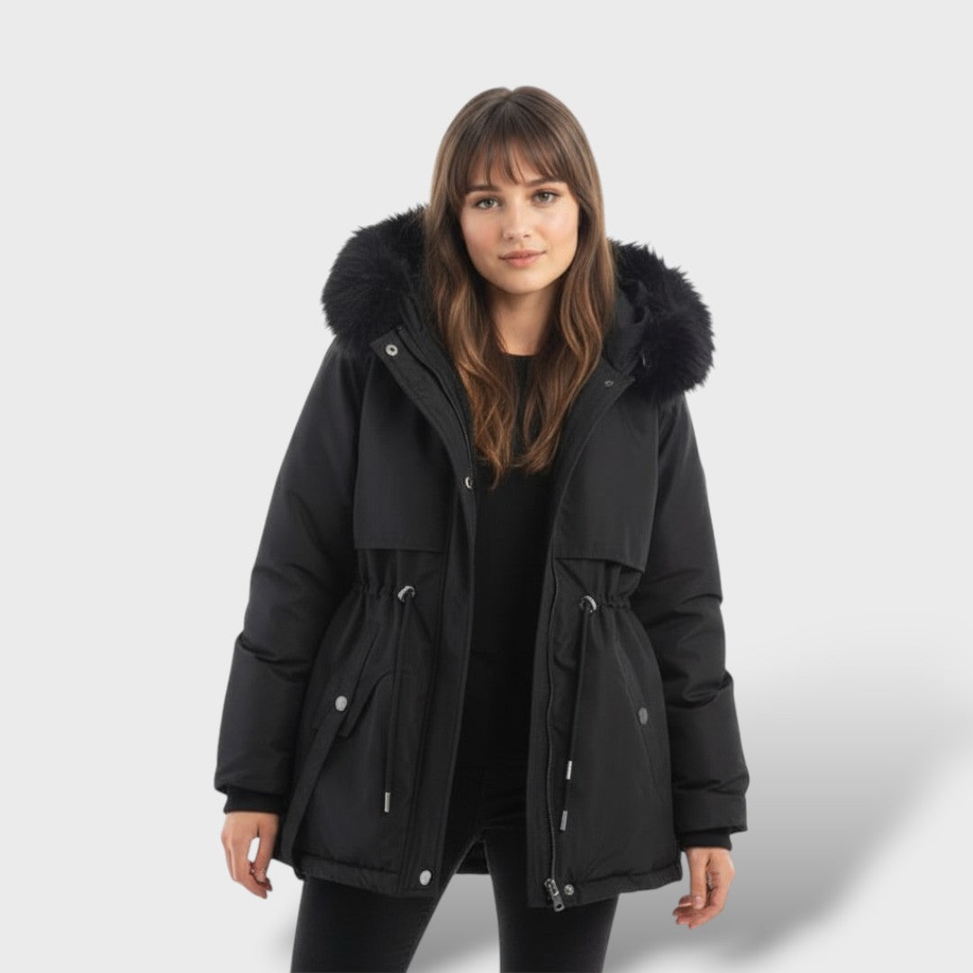 Parka de Invierno con Capucha para Mujer